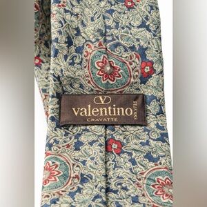 Valentino Cravats Silk Paisley Tie Made in Italy Luxury Designer Menswear formal